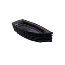 Ver imagem 1 de Kit 06 Barca Barco para Açaí Sushi Sashimi Bandeja 32 Preto