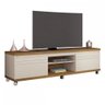 Rack para TV Até 60 Polegadas Mirage 2 Portas 1 Prateleira Off White/Freijó - Giga Móveis - 2