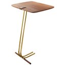 Ver imagem 1 de Mesa Apoio Lateral para Sofá Lisboa Pé Dourado LarFlex:Cinamomo