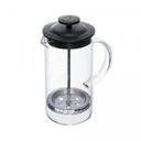 Ver imagem 2 de Cafeteira Prensa Francesa de Vidro Borossilicato e Tampa de Plástico Lyon Preta 400ml - Lyor