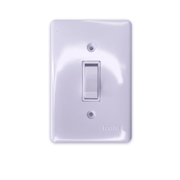 Kit 4 Interruptor Paralelo 1 Tecla 6a 250v Ilumi Cor:branco - 2