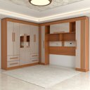 Ver imagem 6 de Guarda-roupa Casal Modulado Positano 10 Portas 4 Gavetas Ripado com Espelho Panorama Móveis