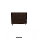 Ver imagem 1 de Cabeceira Casal Paris 144cm Fixação no Box Madeira Maciça Suede Marrom Jbe Móveis