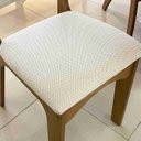 Ver imagem 2 de Conjunto Mesa de Jantar com 4 Cadeiras Estofadas e Encosto Palinha 100% Mdf Dalla Costa