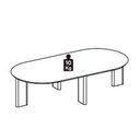 Ver imagem 3 de Mesa de Centro Chanfrada Pe Madeira Nero Preto 28017 Artesano Nero Preto