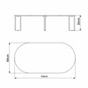 Ver imagem 4 de Mesa de Centro Chanfrada Pe Madeira Nero Preto 28017 Artesano Nero Preto