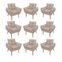 Ver imagem 1 de Kit 09 Cadeiras Poltronas Opala Clinica Salão Balaqui Decor Cor:Bege
