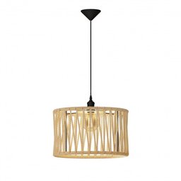 Pendente Nobre Luminária de Teto Redonda Corda Náutica Offwhite - 2