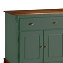 Ver imagem 2 de Balcão Buffet 3 Portas 2 Gavetas Hannover 60803 Linz Móveis - Verde Musgo/Imbuia