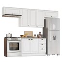 Ver imagem 1 de Cozinha Completa Americana 4 Peças Branco - Móveis Henn