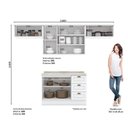 Ver imagem 6 de Cozinha Completa Americana 4 Peças Branco - Móveis Henn