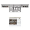 Ver imagem 5 de Cozinha Completa Americana 4 Peças Branco - Móveis Henn