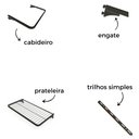 Ver imagem 2 de Arara de parede plus - 0,70 Smart Black