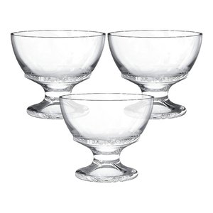Jogo de Taças de Vidro para Sobremesa 250ml 3 peças - Casambiente