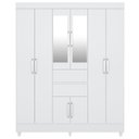 Ver imagem 5 de Guarda Roupa Casal 8 Portas com Espelho 82060el Branco Demobile