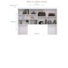 Quarto Modulado Completo Infantil Chiara Guarda-roupa e Aéreo 2 Portas com Cama e Auxiliar e Livreir - 3