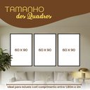Ver imagem 5 de Quadro Decorativo Minimalista Formas Circulares e Traços Moldura Filete:Moldura Ypê/60X90