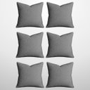 Ver imagem 1 de Kit 6 Capas de Almofada Bouclé 50x50 Decorativa Cinza
