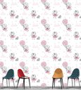 Ver imagem 2 de Papel De Parede Infantil Menina Baloes Cachorrinho Para Sala Quarto