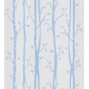 Ver imagem 3 de Papel De Parede Para Sala Quarto Modelo Nature Cinza Com Galhos Azul