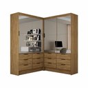 Ver imagem 2 de Closet Casal Duplo Sevilha 4 Portas Premium 12 Gavetas Carioca Móveis