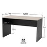 Mesa de Escritório 1.20x60 Tampo 30mm Netmobil Carvalho - 5