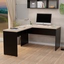 Ver imagem 1 de Mesa de Escritório em L 1.20x1.50 Netmobil Tpo 30mm Carvalho
