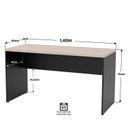 Ver imagem 5 de Mesa de Escritório 1.40x60 Tampo 30mm Carvalho Netmobil