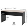 Mesa de Escritório 1.40x60 Tampo 30mm Carvalho Netmobil - 5