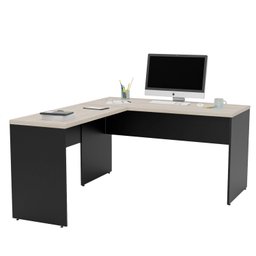 Mesa de Canto em L para Escritório 1.40x1.50 Tpo 30mm Carvalho - 3