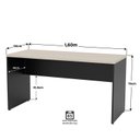 Ver imagem 5 de Mesa de Escritório Escrivaninha 1.60x60 Tampo 30mm Carvalho