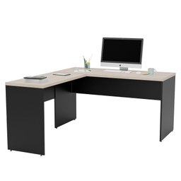 Mesa de Canto em L para Escritório 1.60x1.50 Tpo 30mm Carvalho - 3