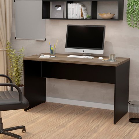 Mesa de Escritório 1.20x60 Tampo 30mm Netmobil Nogal