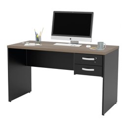 Mesa de Escritório 1.20x60 com Gaveteiro Tampo 30mm Nogal - 4