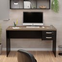 Ver imagem 3 de Mesa de Escritório 1.20x60 com Gaveteiro Tampo 30mm Nogal