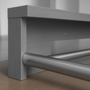 Ver imagem 2 de Kit 2Peças Cabideiro de Parede Cinza –  Funcional e Elegante