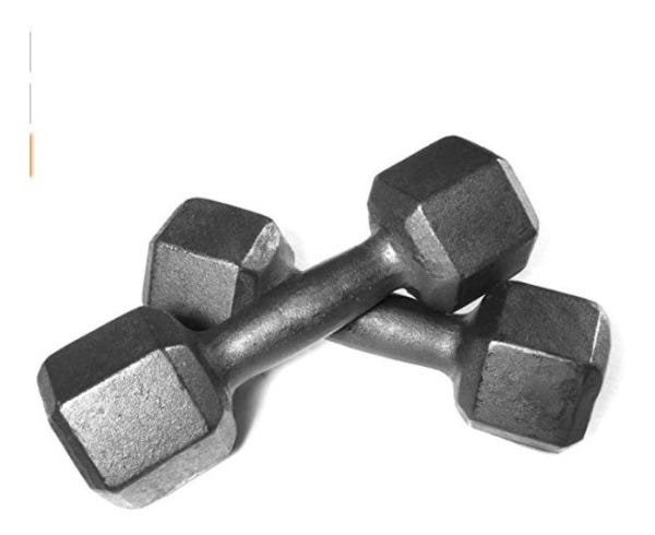 Halter Par 10 Kgs Musculação Anilhas Dumbell Fitness - 1