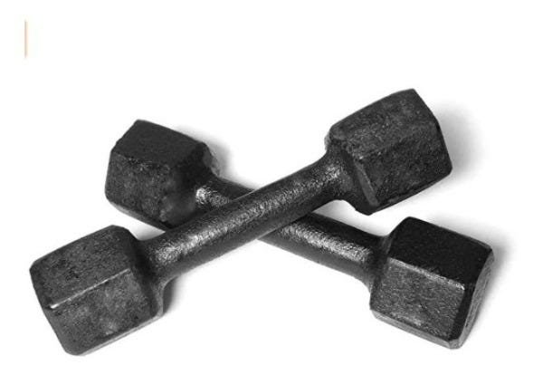Halter Par 10 Kgs Musculação Anilhas Dumbell Fitness - 5