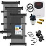 Kit Aquecimento Solar para Piscinas até 50m² ou 70 mil litros TekSol com Controlador de Temperatura  - 1
