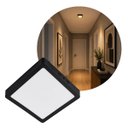 Ver imagem 5 de Painel Plafon LED de Sobrepor Backstage Quadrado 12W 3000k Luz Amarela Preto Lumanti 16x16 ST3316