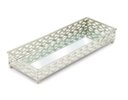 Ver imagem 1 de Bandeja francesa luxo Espelho Retangular Sala Lavabo 24x13cm