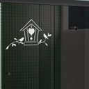 Ver imagem 1 de Adesivo Árvore Galho Pássaros Casa Box Cozinha 40X66cm:Branco