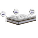 Ver imagem 2 de Colchão Solteiro Cama Inbox de Molas Ensacadas D33 com Pillow Top Select 88x188x32 Café