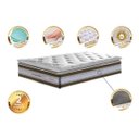 Ver imagem 3 de Colchão Solteiro Cama Inbox de Molas Ensacadas D33 com Pillow Top Select 88x188x32 Café