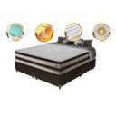 Ver imagem 3 de Cama Box Super King Gazin Gazin de Molas Ensacadas Love Story 193x203x71 Bege/Marrom