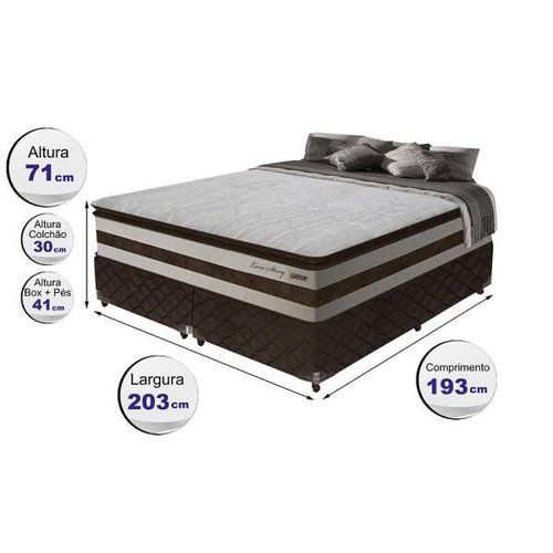 Comprar Cama Box Casal King Size 193x203x74cm Grand Reale Gazin