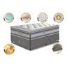Cama Box Solteiro + Colchão de Molas Ensacadas D33 com Pillow Top Cama Inbox Select 88x188x71 - 3
