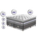 Ver imagem 2 de Cama Box Queen + Colchão de Molas Ensacadas D33 com Pillow Top Cama Inbox Select 158x198x71
