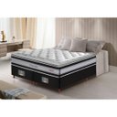 Ver imagem 1 de Cama Box Super King + Colchão de Molas Ensacadas D33 com Pillow Top Cama Inbox Select 193x203x71