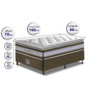 Ver imagem 2 de Cama Box Solteiro + Colchão de Molas Ensacadas D33 com Pillow Top Cama Inbox Select 88x188x71